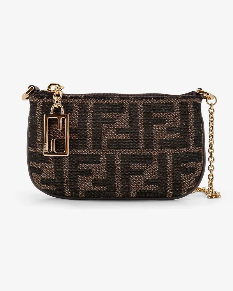 Fendi FF fabric coin purse -  - gender_Woman Brown