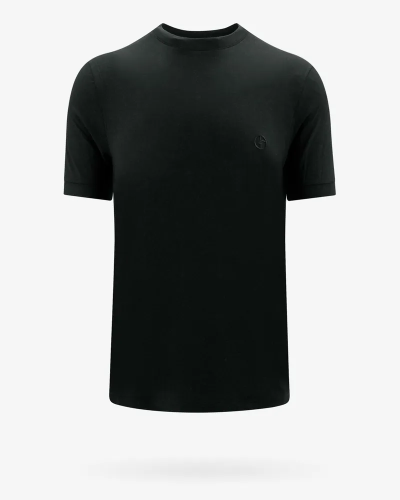 Giorgio Armani Viscose t-shirt -  - gender_Man Black