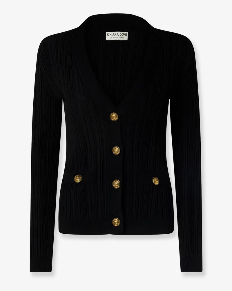 Chiara Boni New Pepper viscose cardigan -  - gender_Woman Black