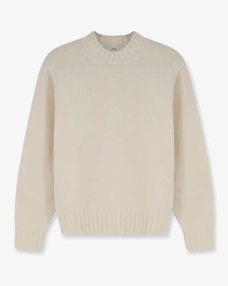 Dunst Unisex Chunky Roll Neck Sweater -  - gender_Woman White
