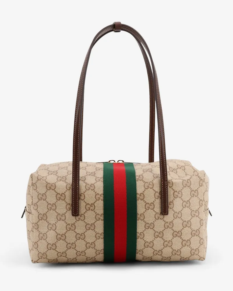 Gucci Melrose GG fabric shoulder bag - GUCCI - gender_Woman Beige