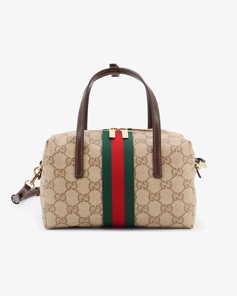 Gucci Boston Mini bag with Web detail -  - gender_Woman Beige