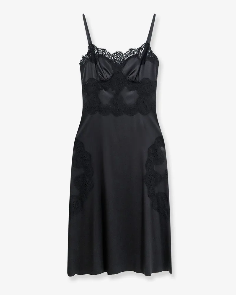Dolce & Gabbana Slip Dress with Lace Details -  - gender_Woman Black