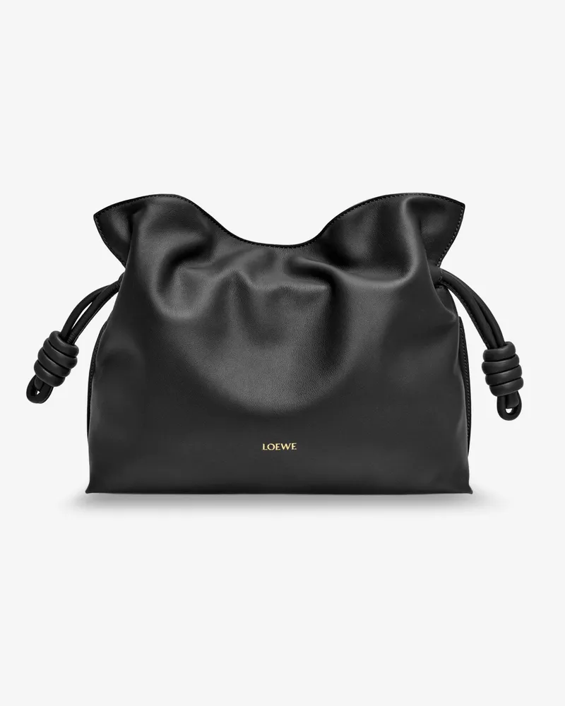 Loewe Flamenco leather clutch bag -  - gender_Woman Black