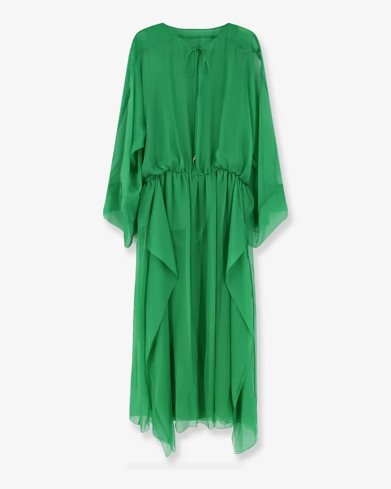 Alberta Ferretti Silk long dress -  - gender_Woman Green