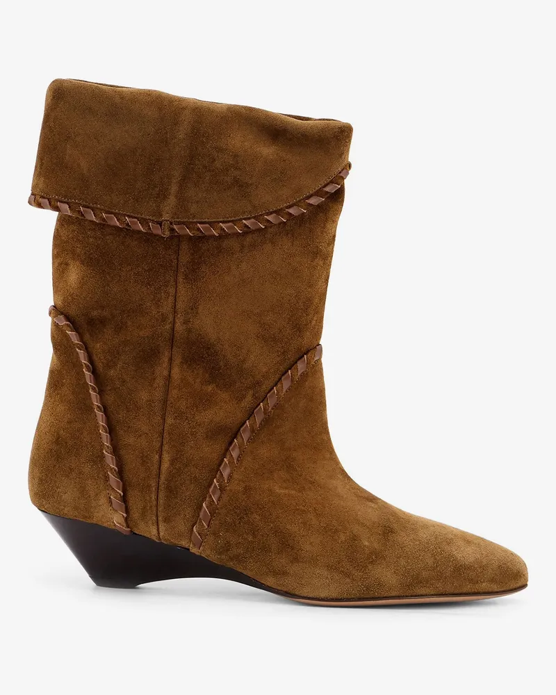 Isabel Marant Edoa suede ankle boots -  - gender_Woman Brown