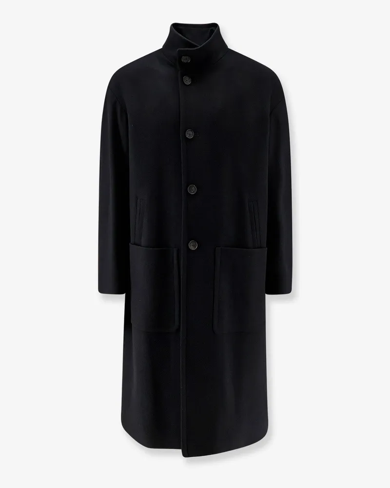 Hevò Savelletri virgin wool blend coat -  - gender_Man Black
