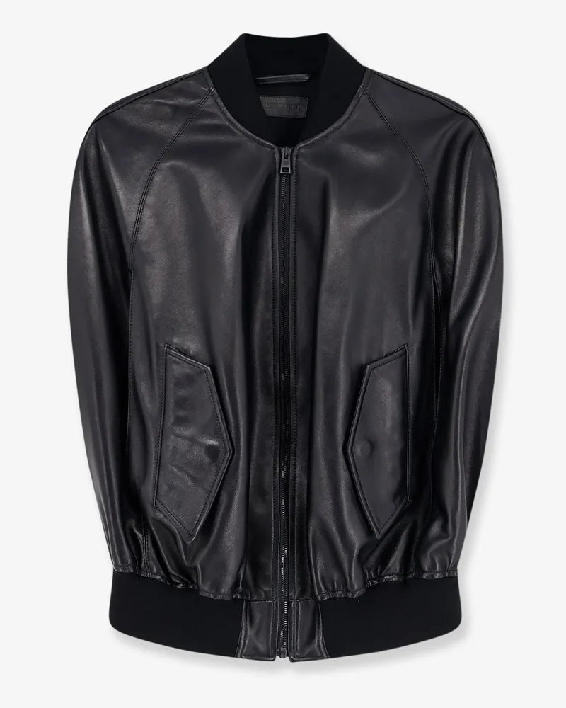 Balenciaga Sleeveless leather jacket -  - gender_Woman Black