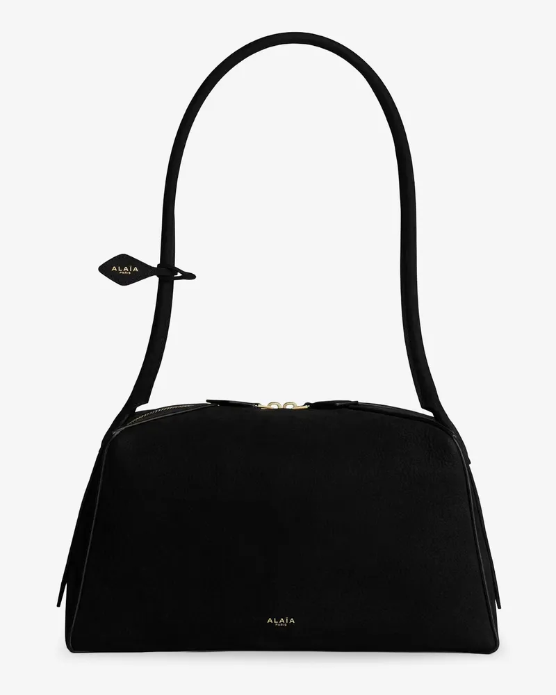 Alaïa Le Bouledogue nubuck shoulder bag -  - gender_Woman Black