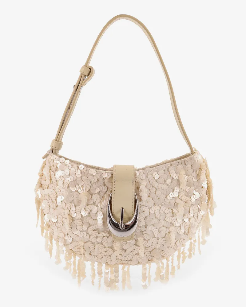 STAUD Alana Bag shoulder bag with all-over sequins -  - gender_Woman White