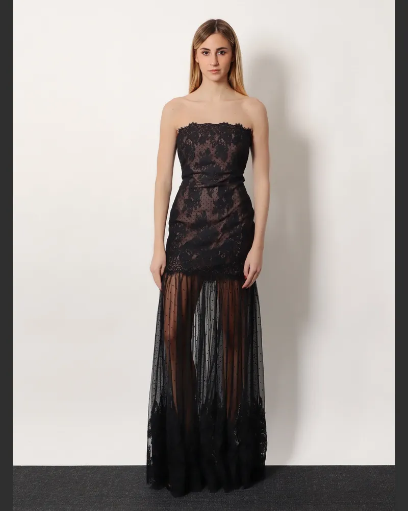 Retrofête Vespera long lace dress -  - gender_Woman Black