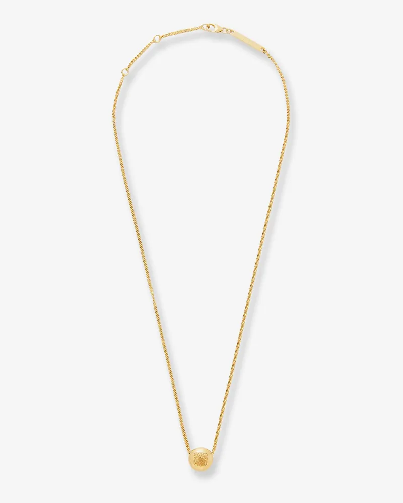 Loewe Paula's Ibiza -Anagram Pebble silver necklace -  - gender_Woman Gold