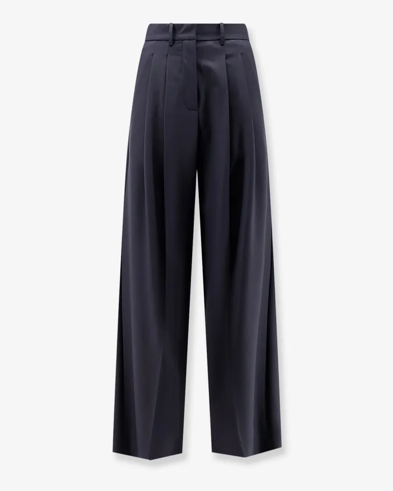 ALYSI Wool blend trousers with pinces -  - gender_Woman Blue