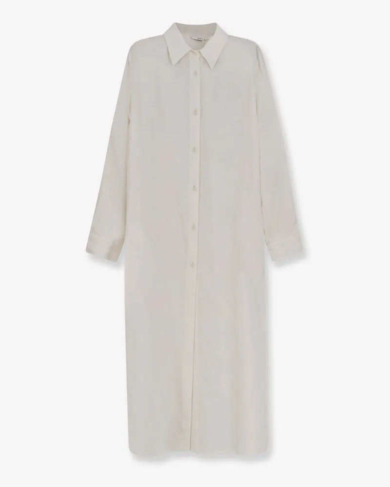Hevò Arigliano linen and viscose chemisier dress -  - gender_Woman White