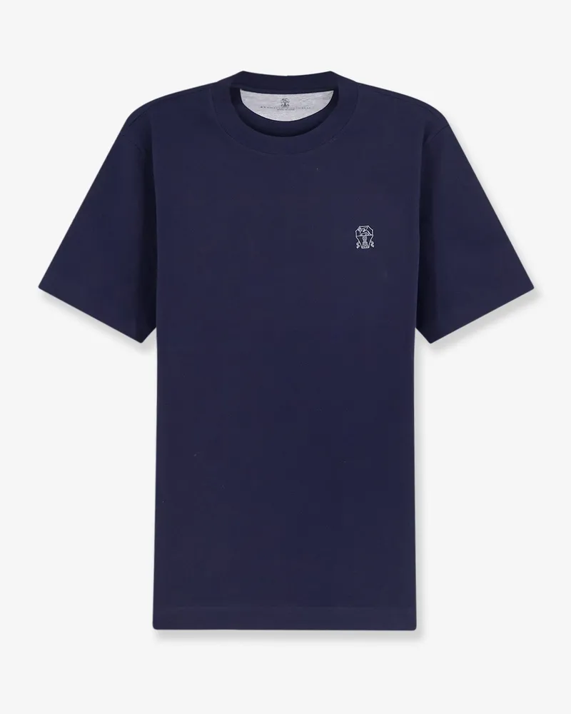 Brunello Cucinelli Cotton T-shirt -  - gender_Man Blue