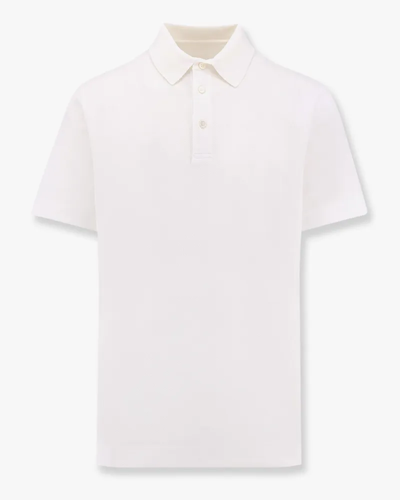 Givenchy Piqué cotton polo shirt with 4g embroidery -  - gender_Man White