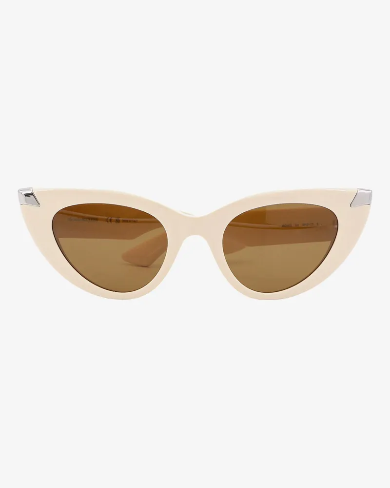 Alexander McQueen Acetate sunglesses -  - gender_Woman Beige