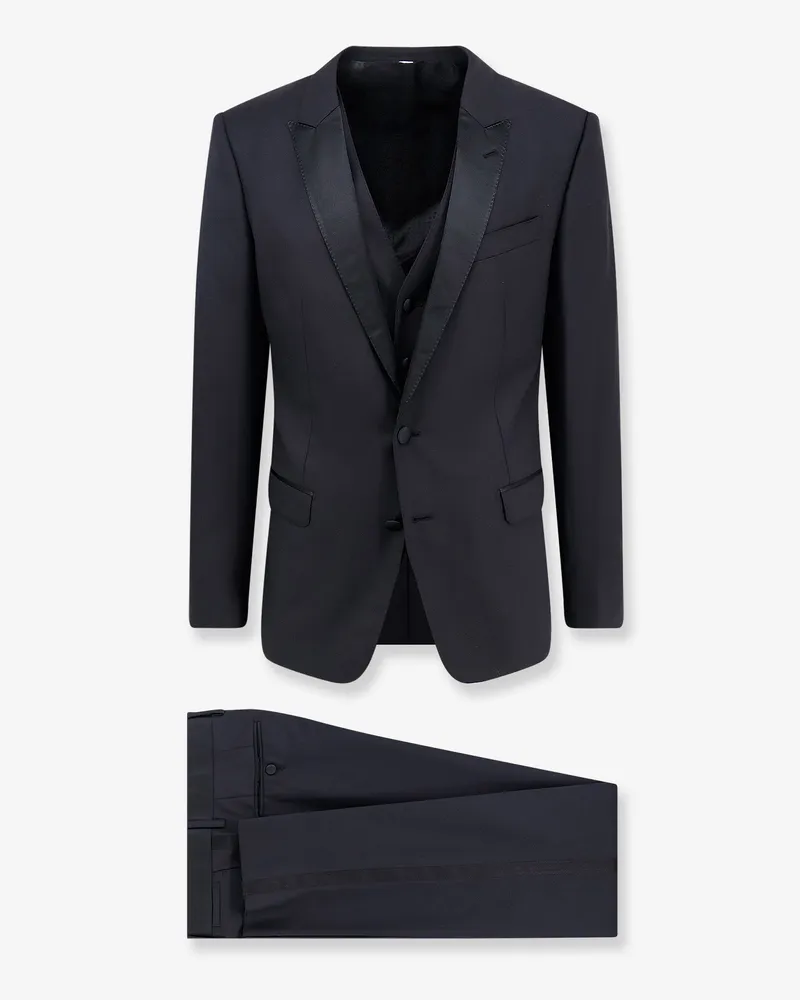 Dolce & Gabbana Martini Tuxedo with vest -  - gender_Man Black