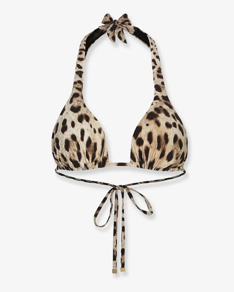 Dolce & Gabbana Bikini Top with animal print -  - gender_Woman Animal
