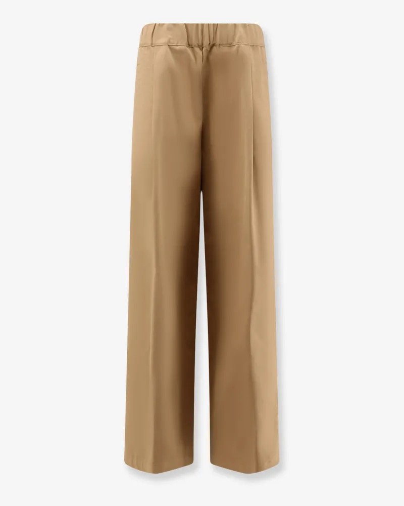 Semicouture Stretch cotton trousers -  - gender_Woman Beige