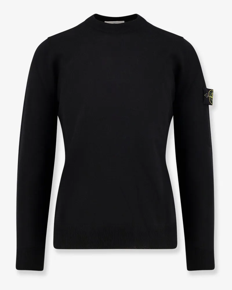 Stone Island Certified virgin wool sweater -  - gender_Man Black