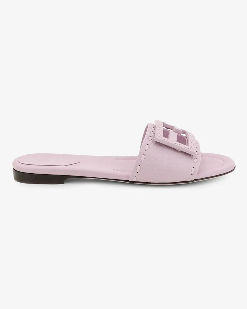 Fendi Leather Tube Sandals -  - gender_Woman Pink