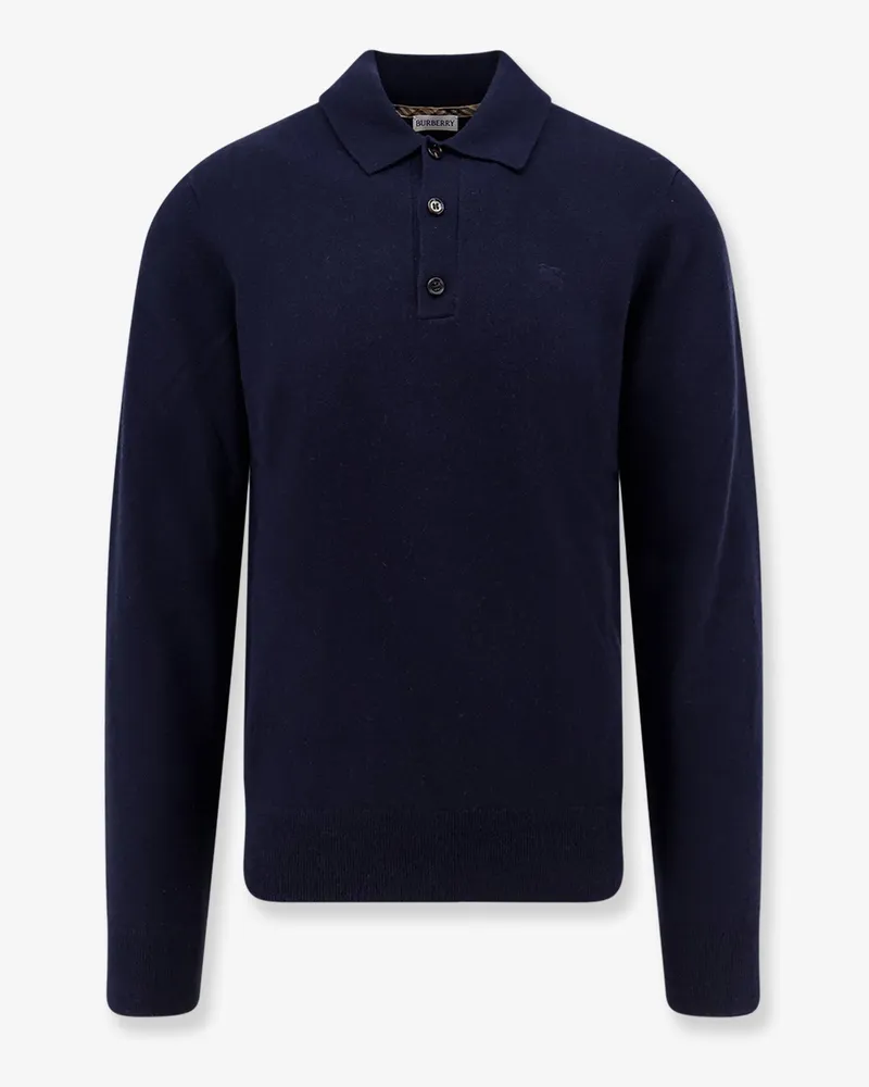 Burberry Cashmere polo sweater -  - gender_Man Blue