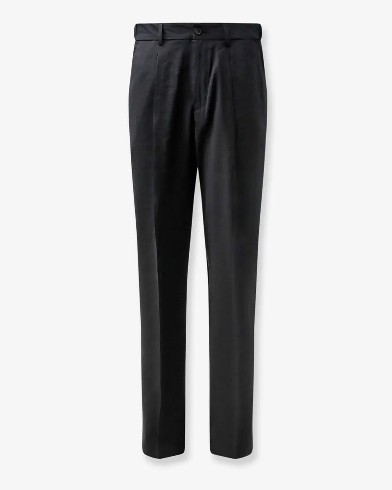 Hevò Torre Canne modal blend trousers -  - gender_Man Black