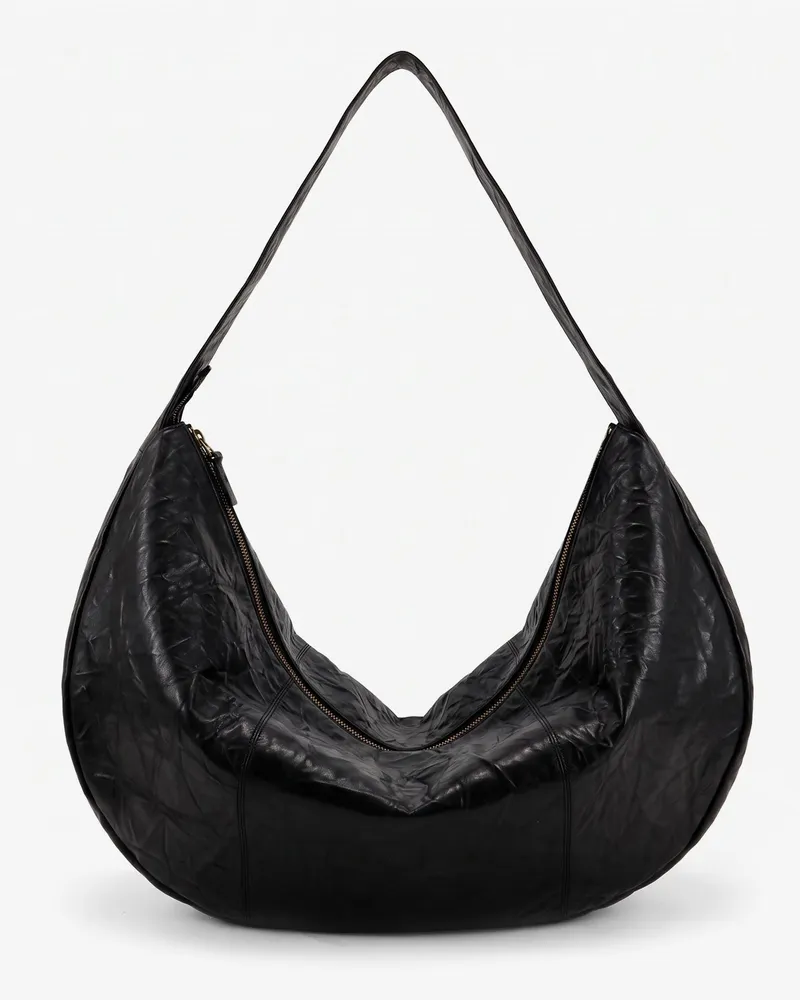 IBELIV Clip vegetable-tanned leather crossbody bag -  - gender_Woman Black