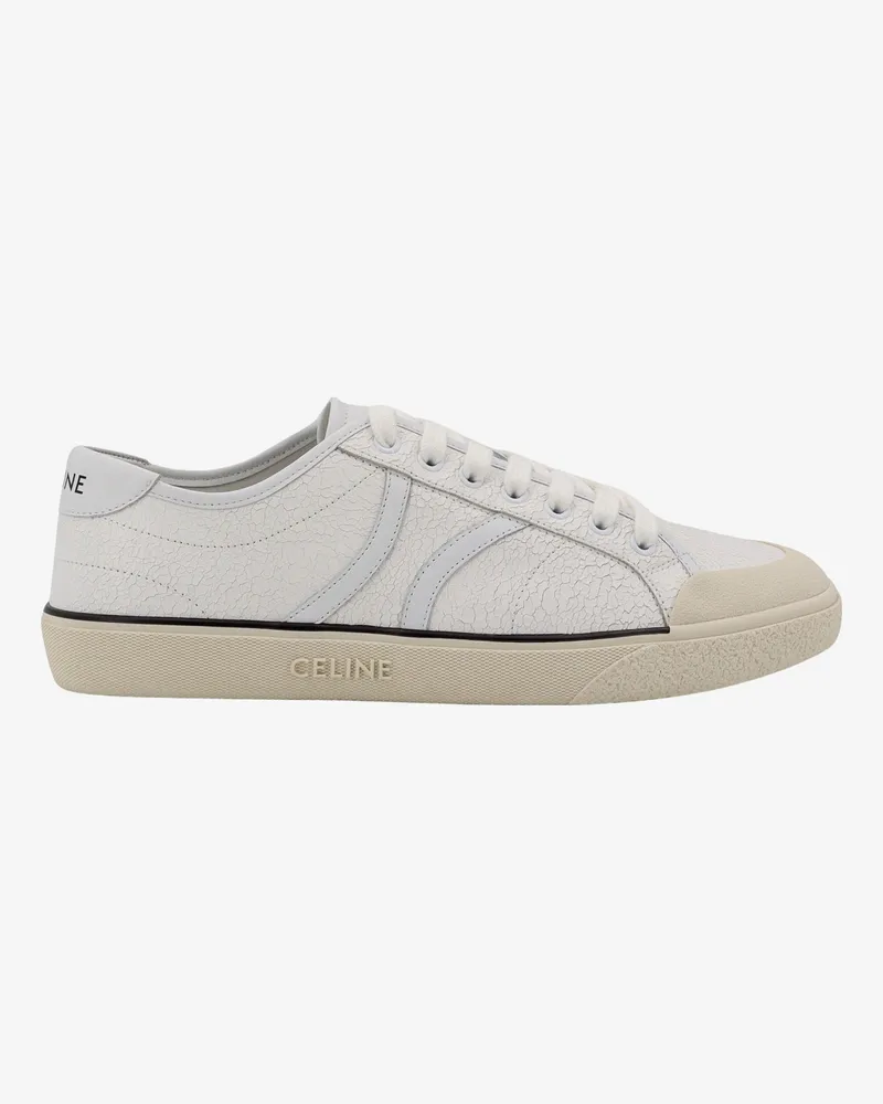 Celine Leather sneakers with crackled effect -  - gender_Man White