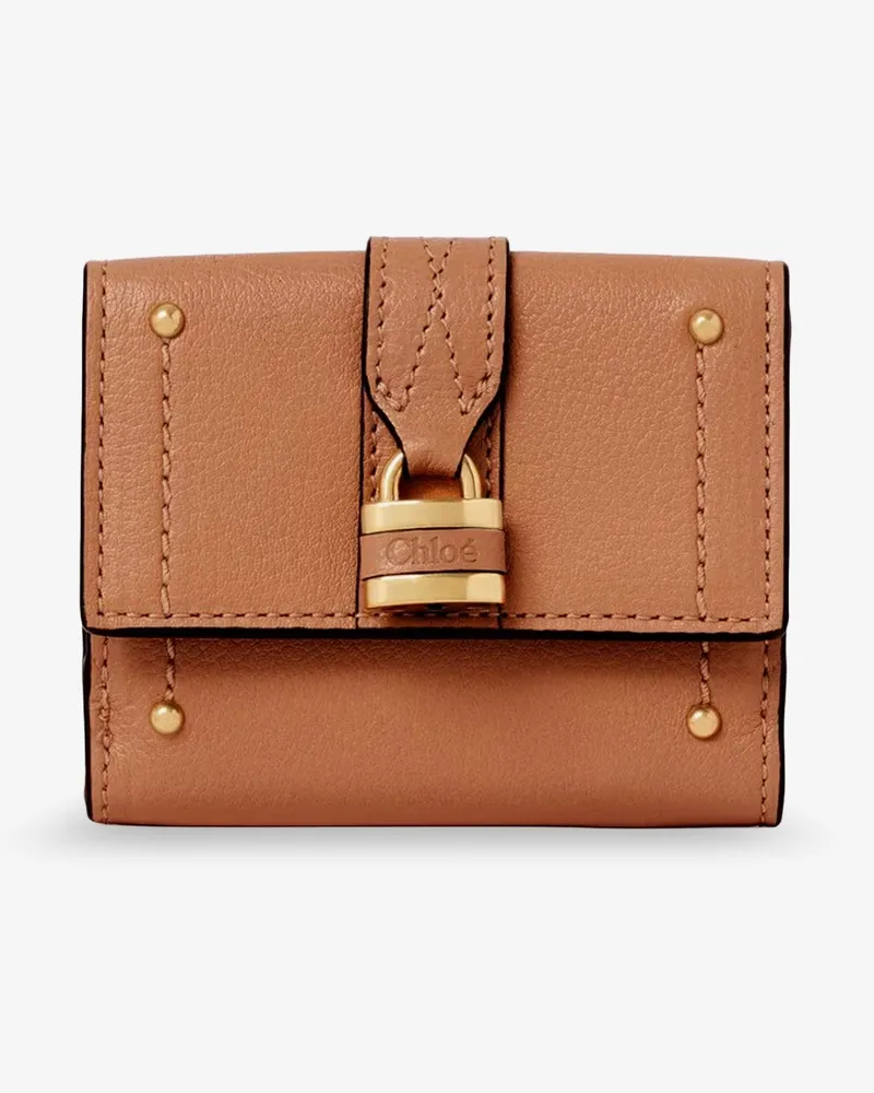 Chloé Paddington Trifold leather wallet -  - gender_Woman Beige