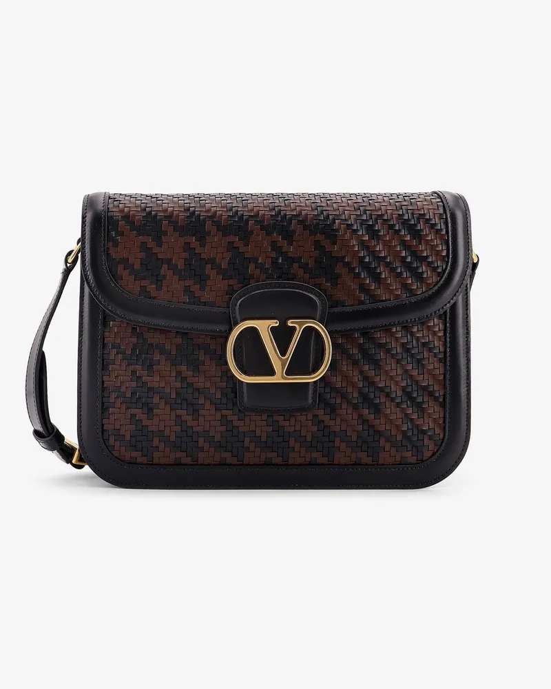 Valentino Garavani 9TO5 woven leather shoulder bag - VALENTINO GARAVANI - gender_Man Black