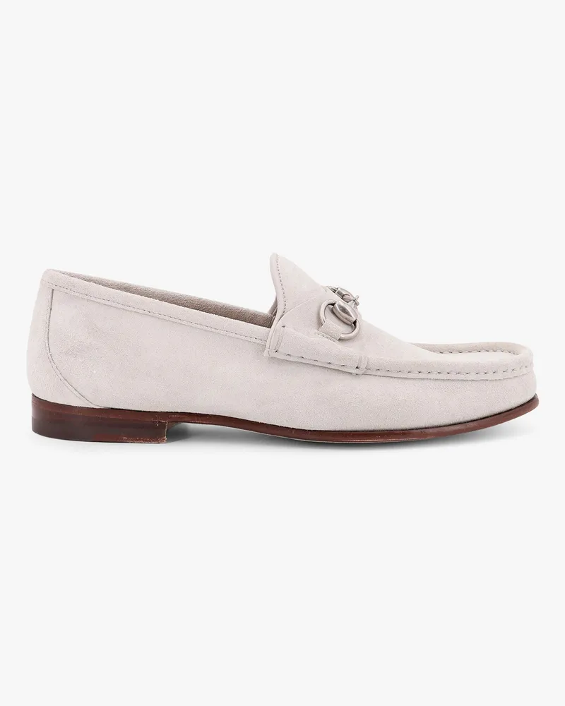 Gucci Suede loafers with iconic horsebit -  - gender_Man Grey