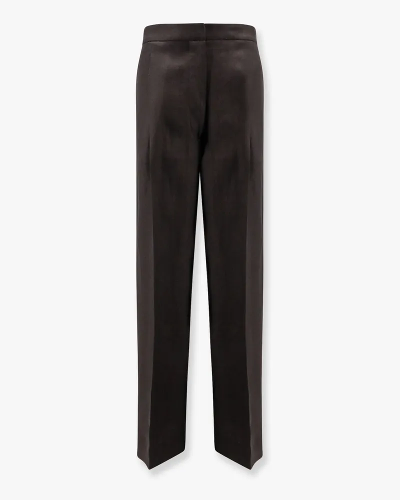 LARDINI Linen trousers with pinces -  - gender_Woman Black