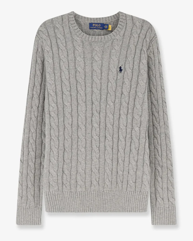 Ralph Lauren Cotton sweater with cable knit -  - gender_Man Grey