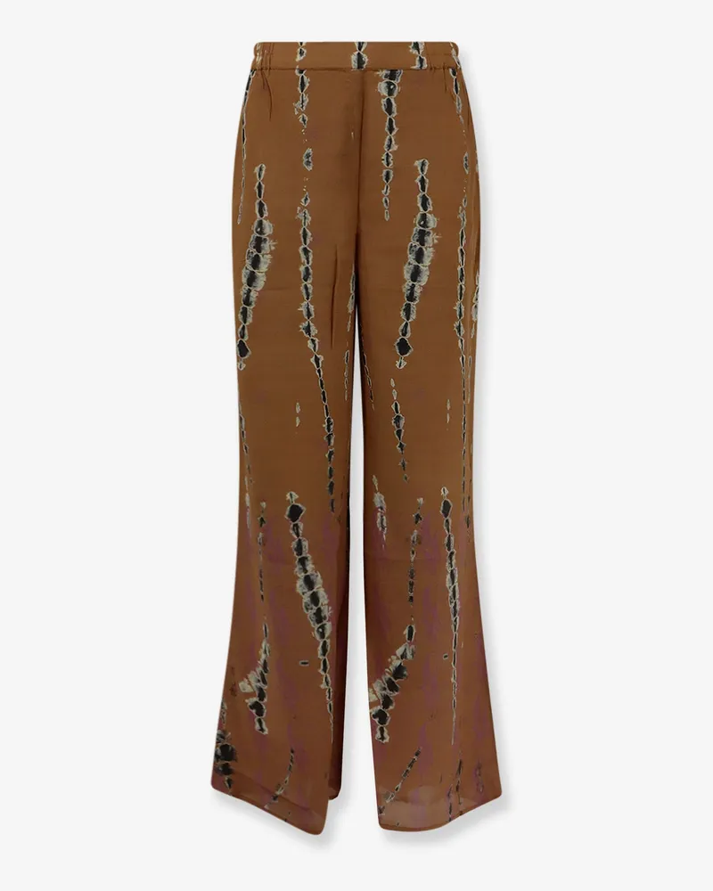 Mes Demoiselles Nolan silk trousers -  - gender_Woman Brown