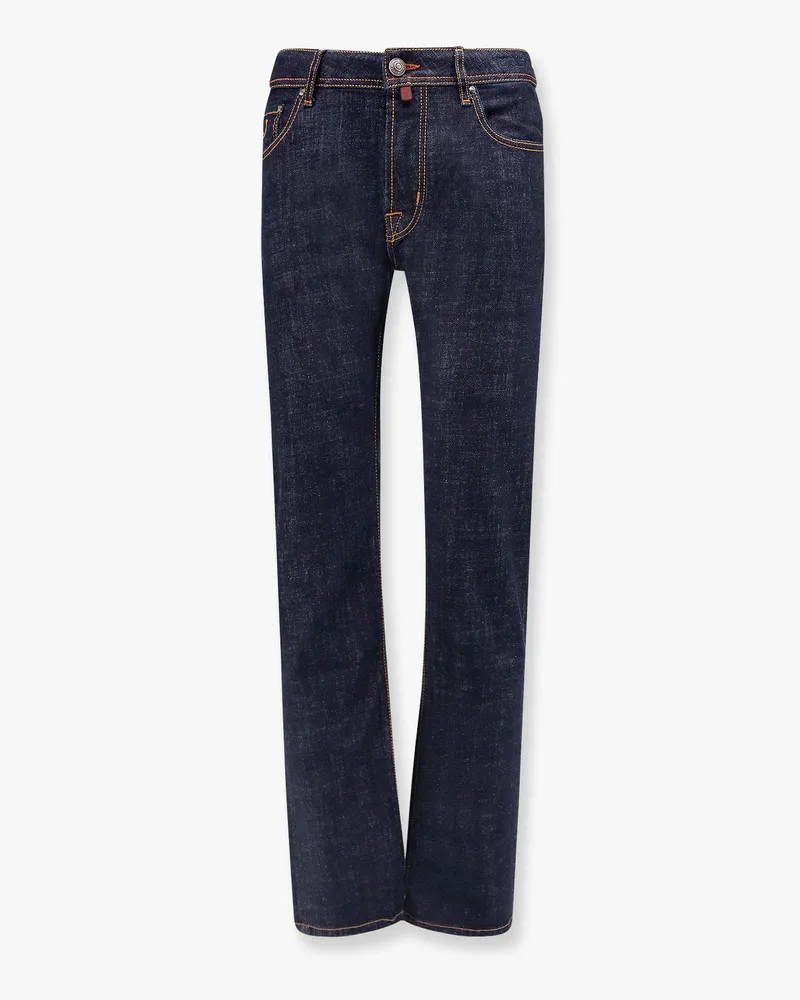 Jacob Cohën Bard stretch cotton jeans with iconic handkerchief -  - gender_Man Blue