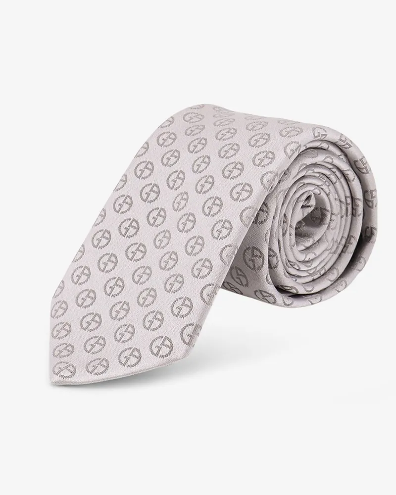 Giorgio Armani Silk tie -  - gender_Man Silver