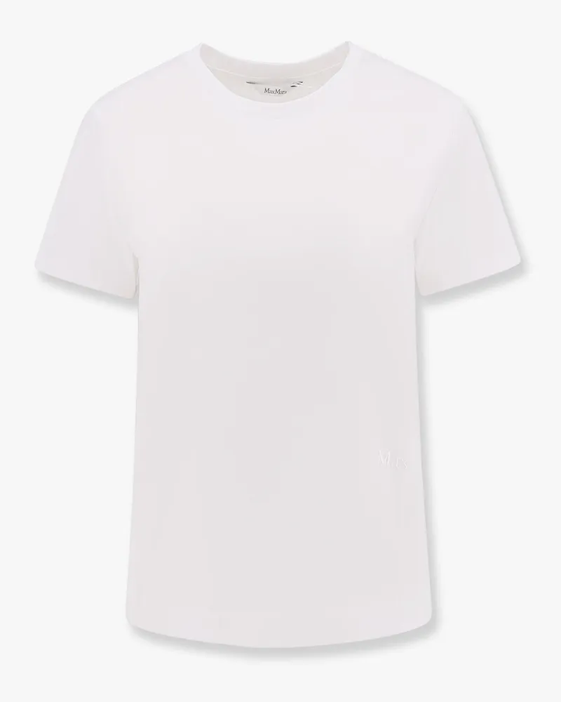 Max Mara Nerina cotton t-shirt with  embroidery - MAX MARA - gender_Woman White