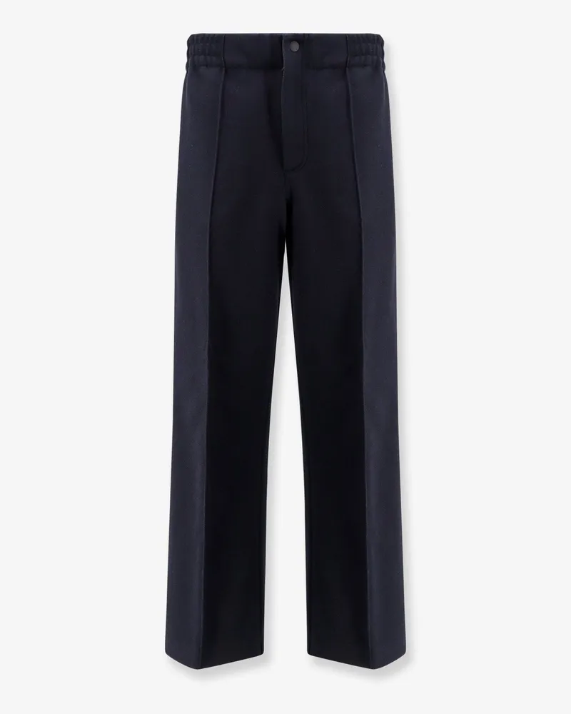 Moncler Interlock trousers with embossed logo -  - gender_Man Blue