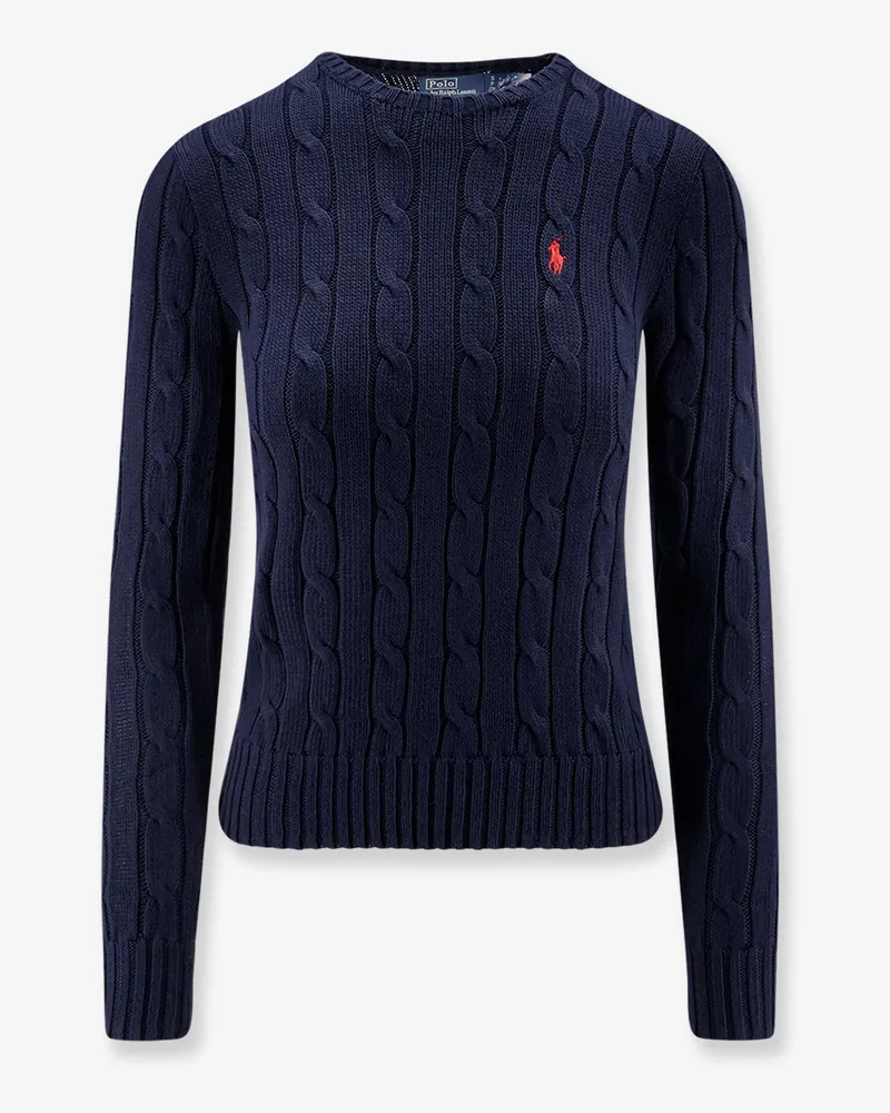 Ralph Lauren Cable knit cotton sweater -  - gender_Woman Blue