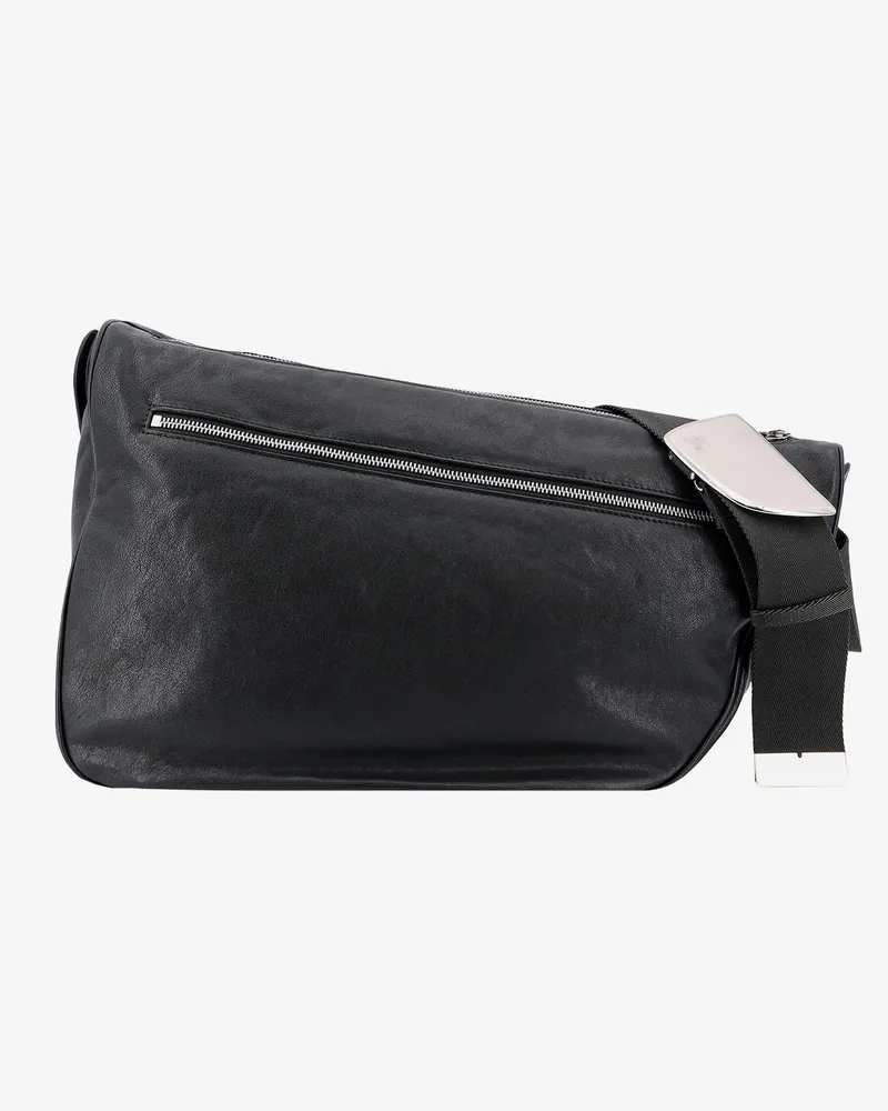 Burberry Messenger leather bag -  - gender_Man Grey