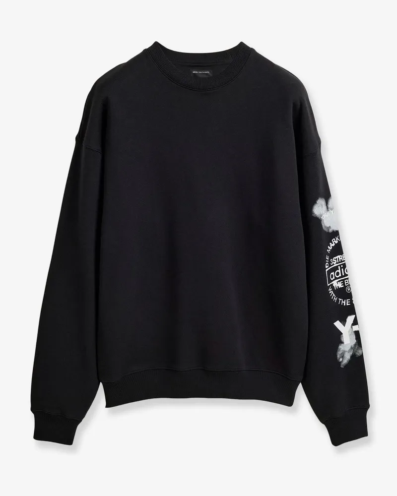 adidas Gfx Crew cotton sweatshirt -  - gender_Man Black