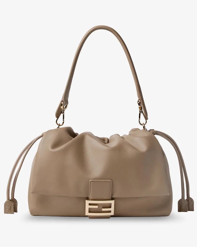 Fendi Baguette Soft Large Leather Bag -  - gender_Woman Beige