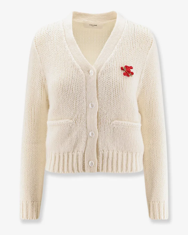Celine Silk and cashmere cardigan -  - gender_Woman White