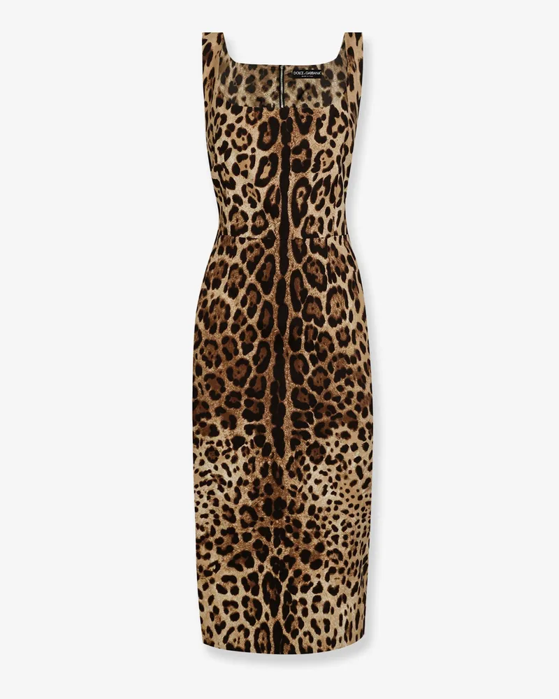 Dolce & Gabbana Midi Dress with Animal print -  - gender_Woman Animal