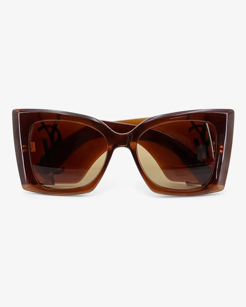 Saint Laurent Blaze Crystal acetate sunglasses -  - gender_Woman Brown