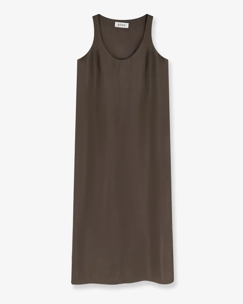 Róhe Long silk dress -  - gender_Woman Brown