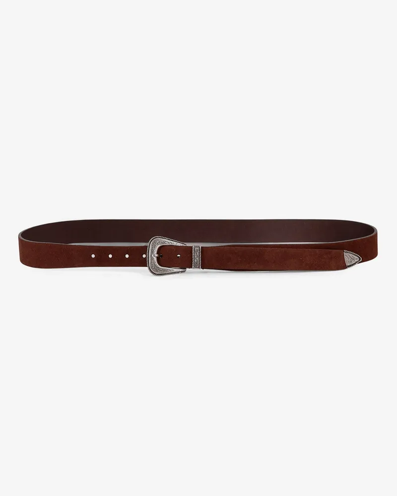 Brunello Cucinelli Suede belt -  - gender_Man Brown