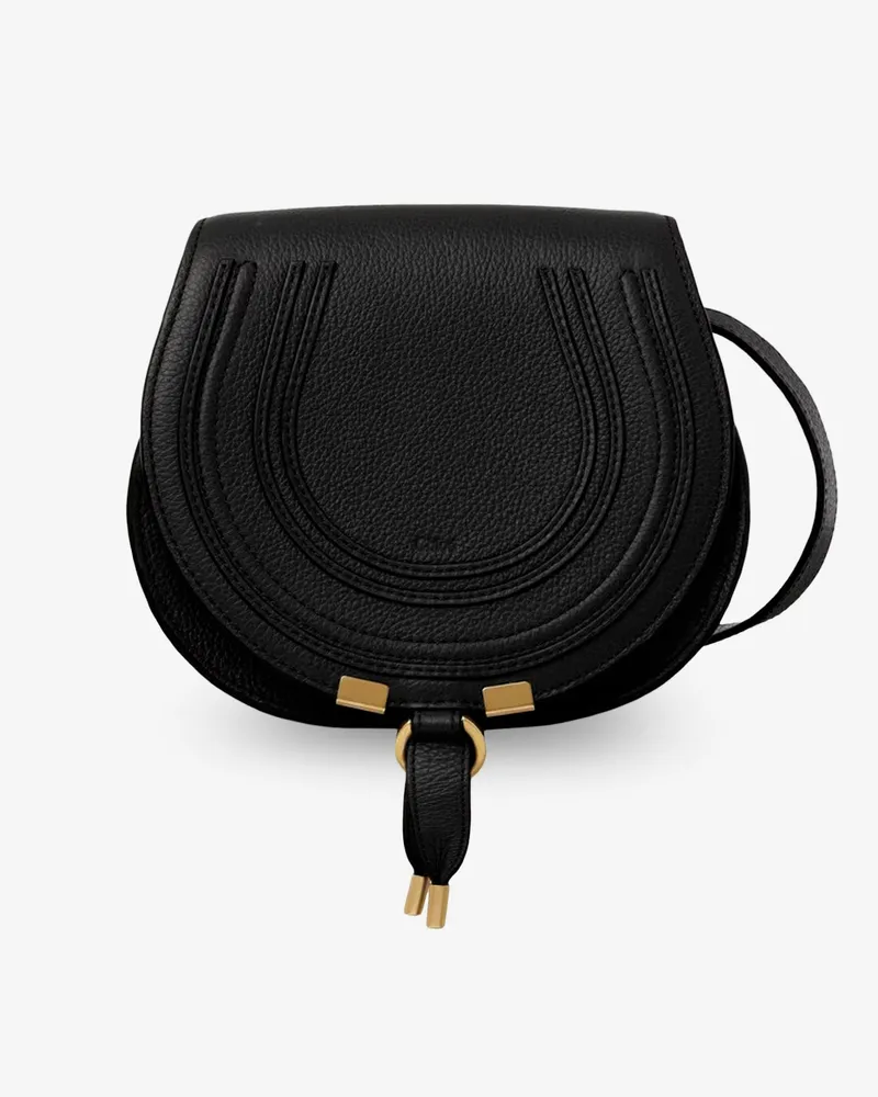 Chloé Marcie Leather shoulder bag -  - gender_Woman Black